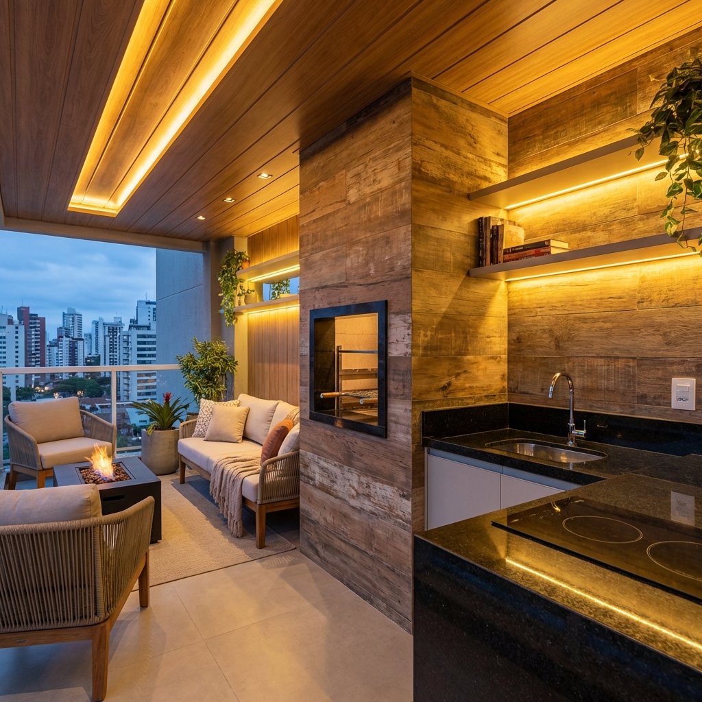 Iluminação para Churrasqueira