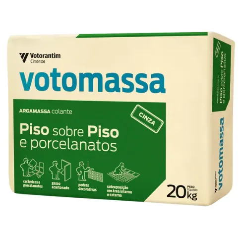 ARGAMASSA VOTORANTIM PISO SOBRE PISO CINZA 20KG